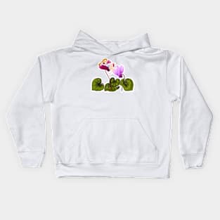 Cyclamen Girl Kids Hoodie